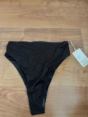 OneWith Swim Lasata Small Cola Brown  High-Cut Women's Bikini Bottoms NWT